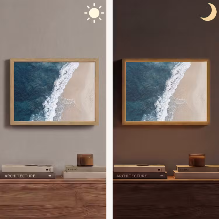 Lightbox - Wandlamp - Strand - Zee - Golven — 6