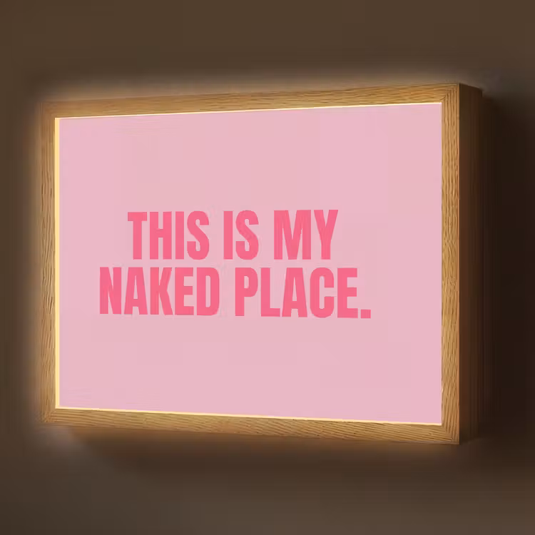 Lightbox - Wandlamp - Tekst - Modern - Roze — 1