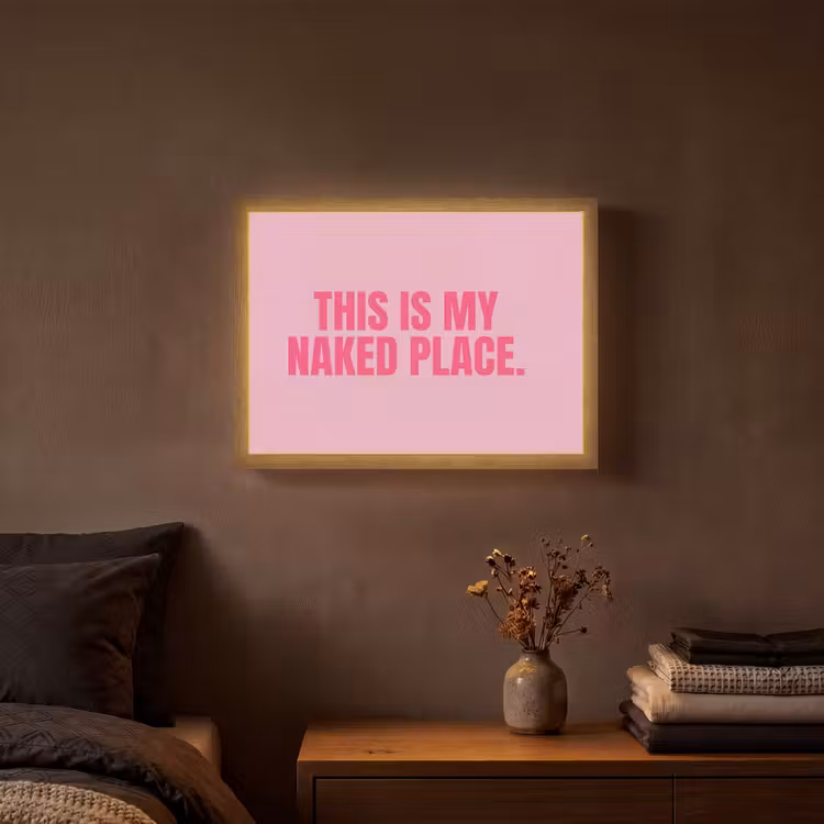 Lightbox - Wandlamp - Tekst - Modern - Roze — 3