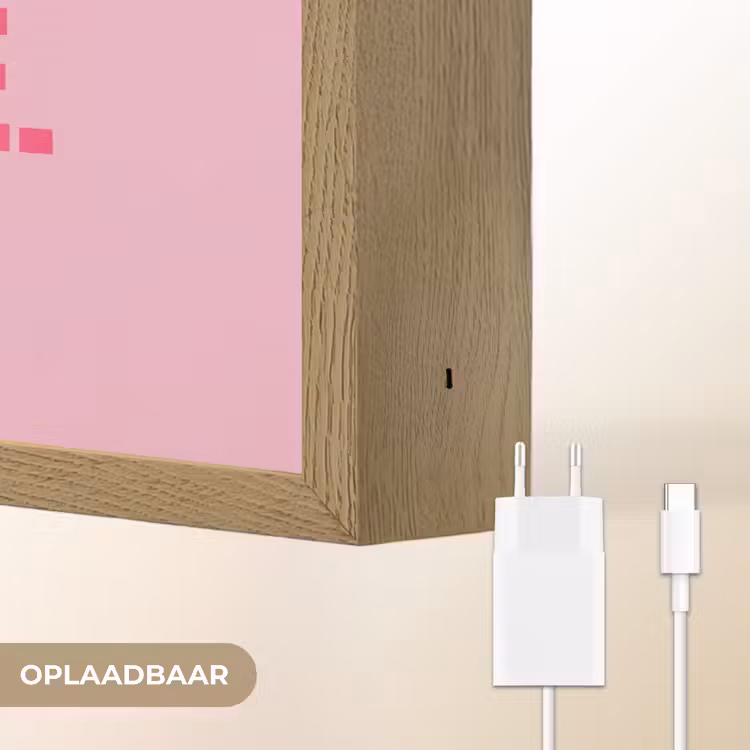 Lightbox - Wandlamp - Tekst - Modern - Roze — 7