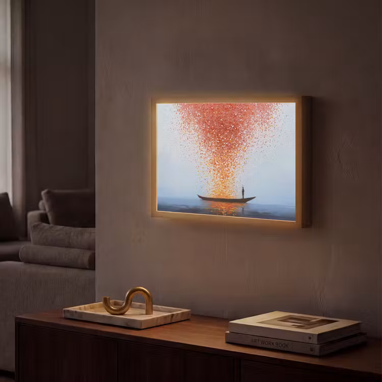 Lightbox - Wandlamp - Wolk - Confetti - Boot - Wateroppervlakte — 2