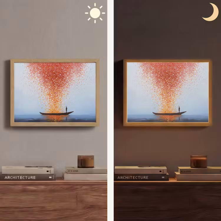 Lightbox - Wandlamp - Wolk - Confetti - Boot - Wateroppervlakte — 6
