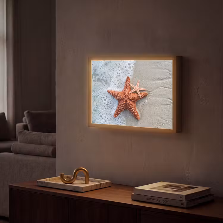 Lightbox - Wandlamp - Zeester - Strand - Zee — 2