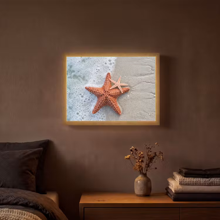 Lightbox - Wandlamp - Zeester - Strand - Zee — 3