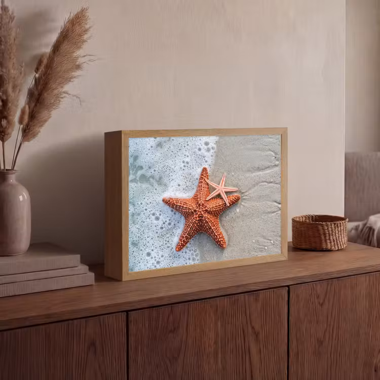 Lightbox - Wandlamp - Zeester - Strand - Zee — 4