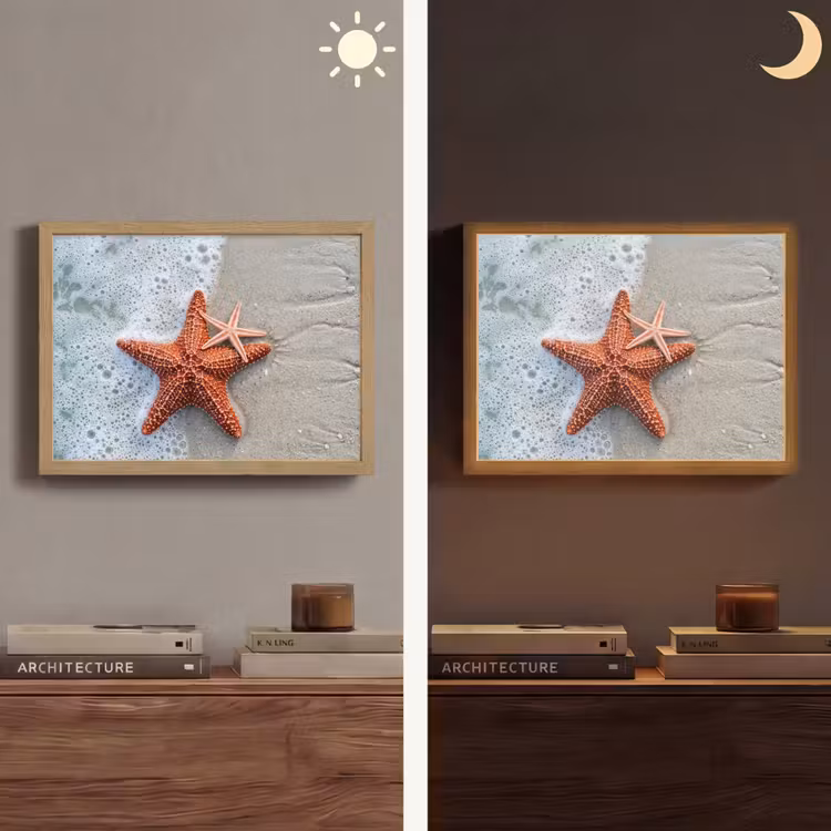 Lightbox - Wandlamp - Zeester - Strand - Zee — 6