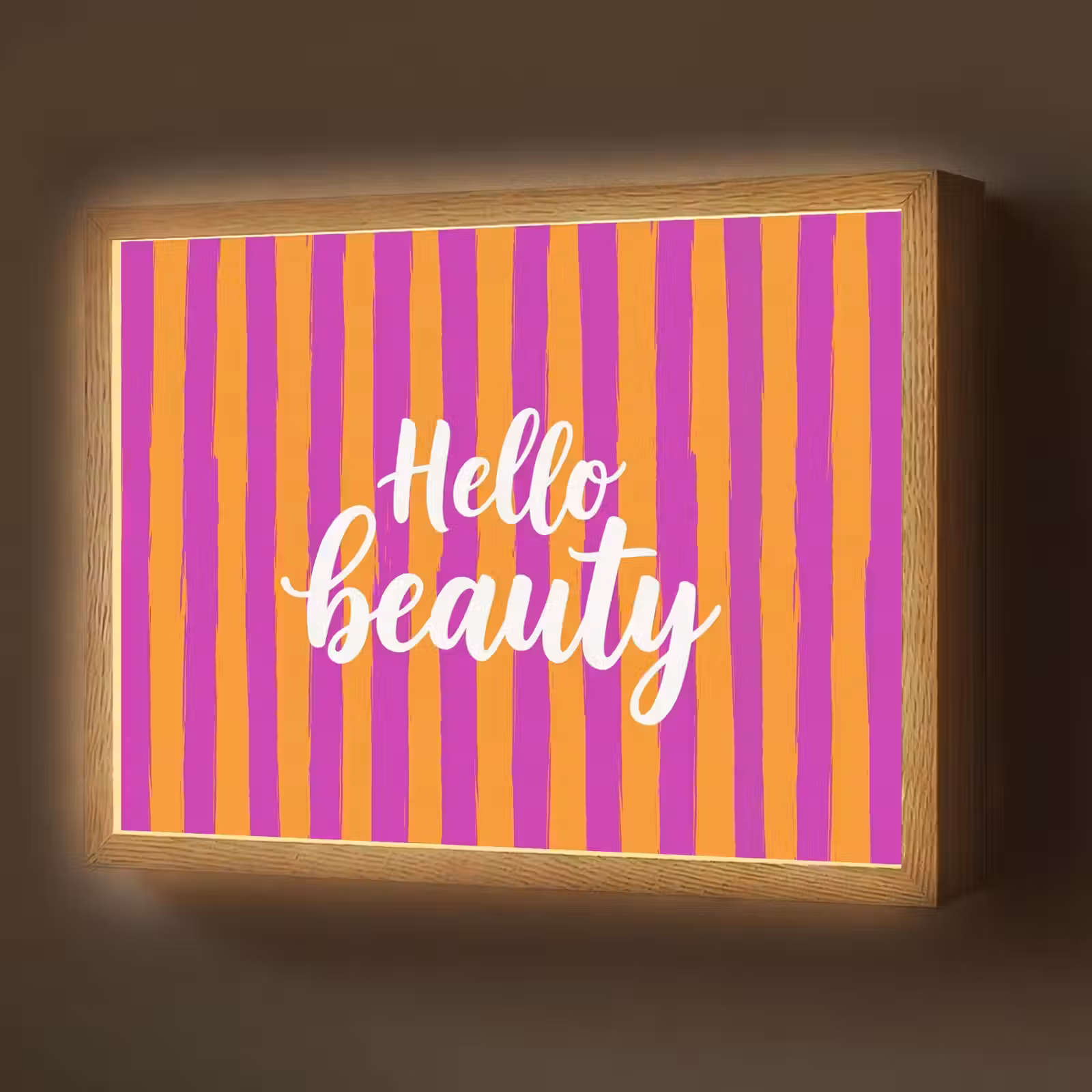 Lightbox - Wandlamp - Modern - Hello - Oranje — 1