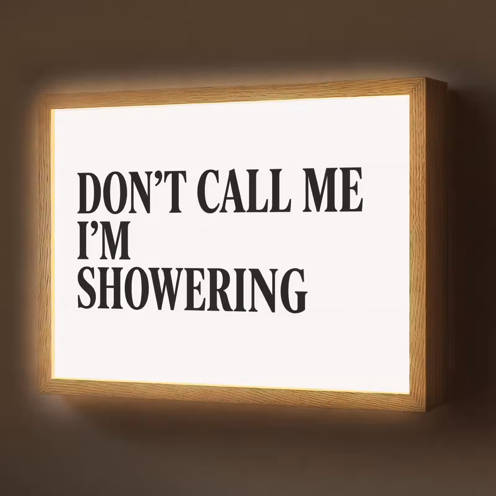 Lightbox - Wandlamp - Tekst - Modern - Zwart - Wit — 1