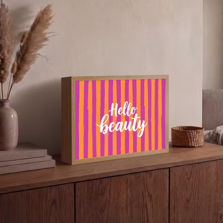 Lightbox - Wandlamp - Modern - Hello - Oranje — 4