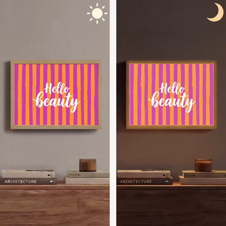 Lightbox - Wandlamp - Modern - Hello - Oranje — 6