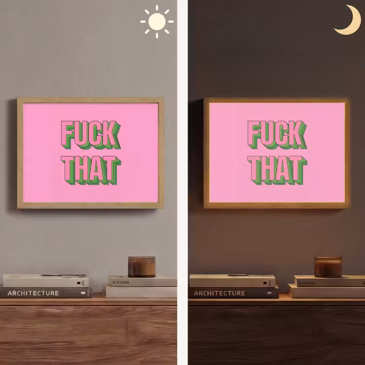 Lightbox - Wandlamp - Tekst - Bold - Roze — 6