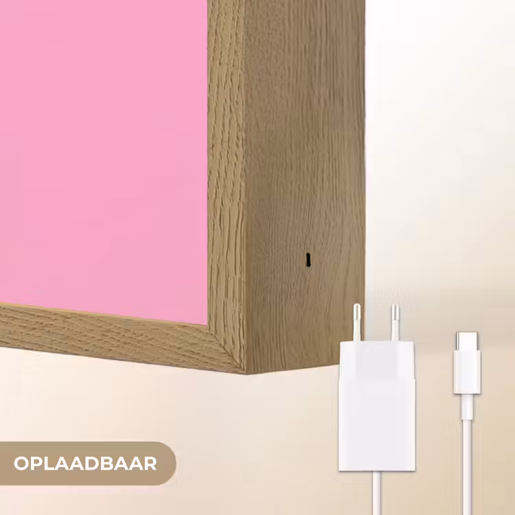 Lightbox - Wandlamp - Tekst - Bold - Roze — 7