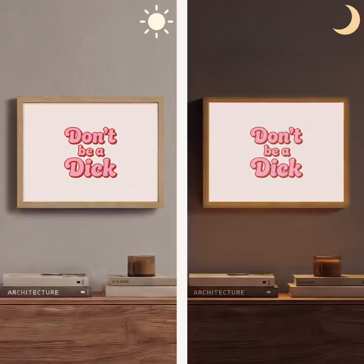 Lightbox - Wandlamp - Tekst - Boodschap - Roze — 6