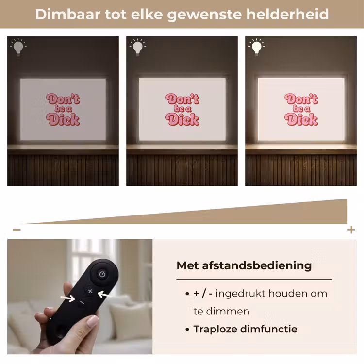 Lightbox - Wandlamp - Tekst - Boodschap - Roze — 9