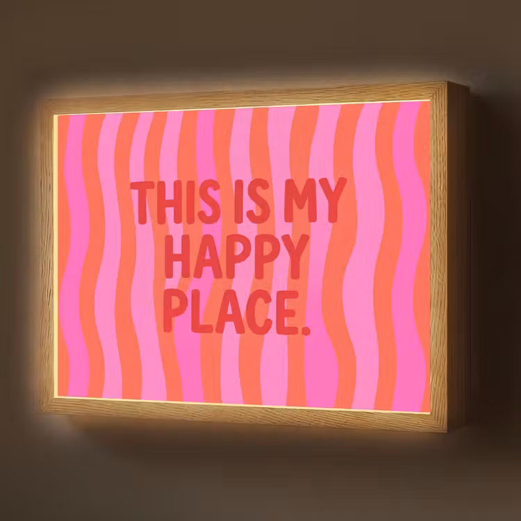 Lightbox - Wandlamp - Tekst - Modern - Kleurrijk — 1
