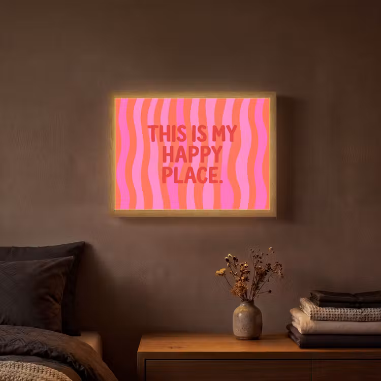 Lightbox - Wandlamp - Tekst - Modern - Kleurrijk — 3