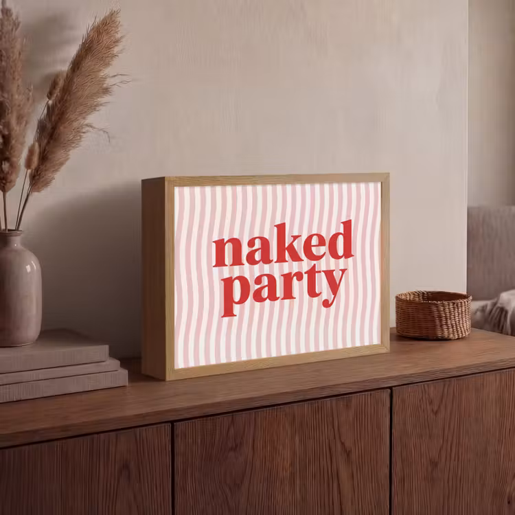 Lightbox - Wandlamp - Tekst - Modern - Strepen — 4