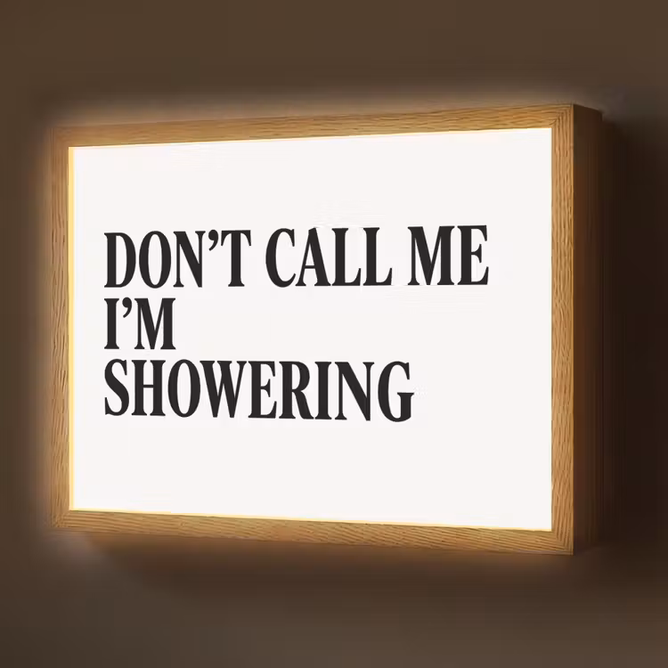Lightbox - Wandlamp - Tekst - Modern - Zwart - Wit — 1