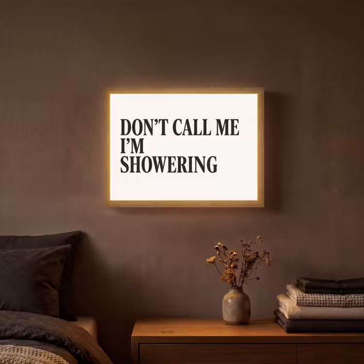 Lightbox - Wandlamp - Tekst - Modern - Zwart - Wit — 3