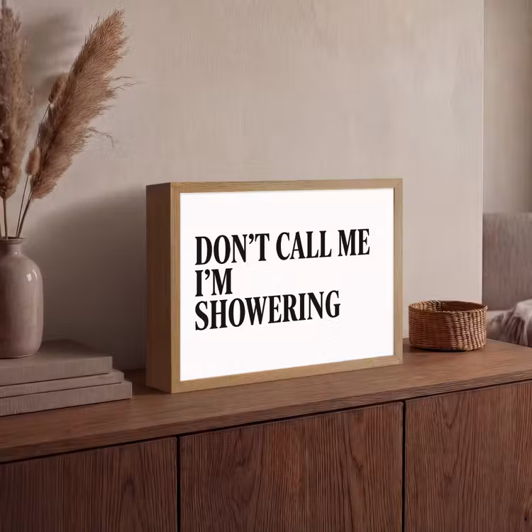 Lightbox - Wandlamp - Tekst - Modern - Zwart - Wit — 4