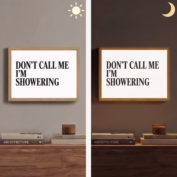 Lightbox - Wandlamp - Tekst - Modern - Zwart - Wit — 6