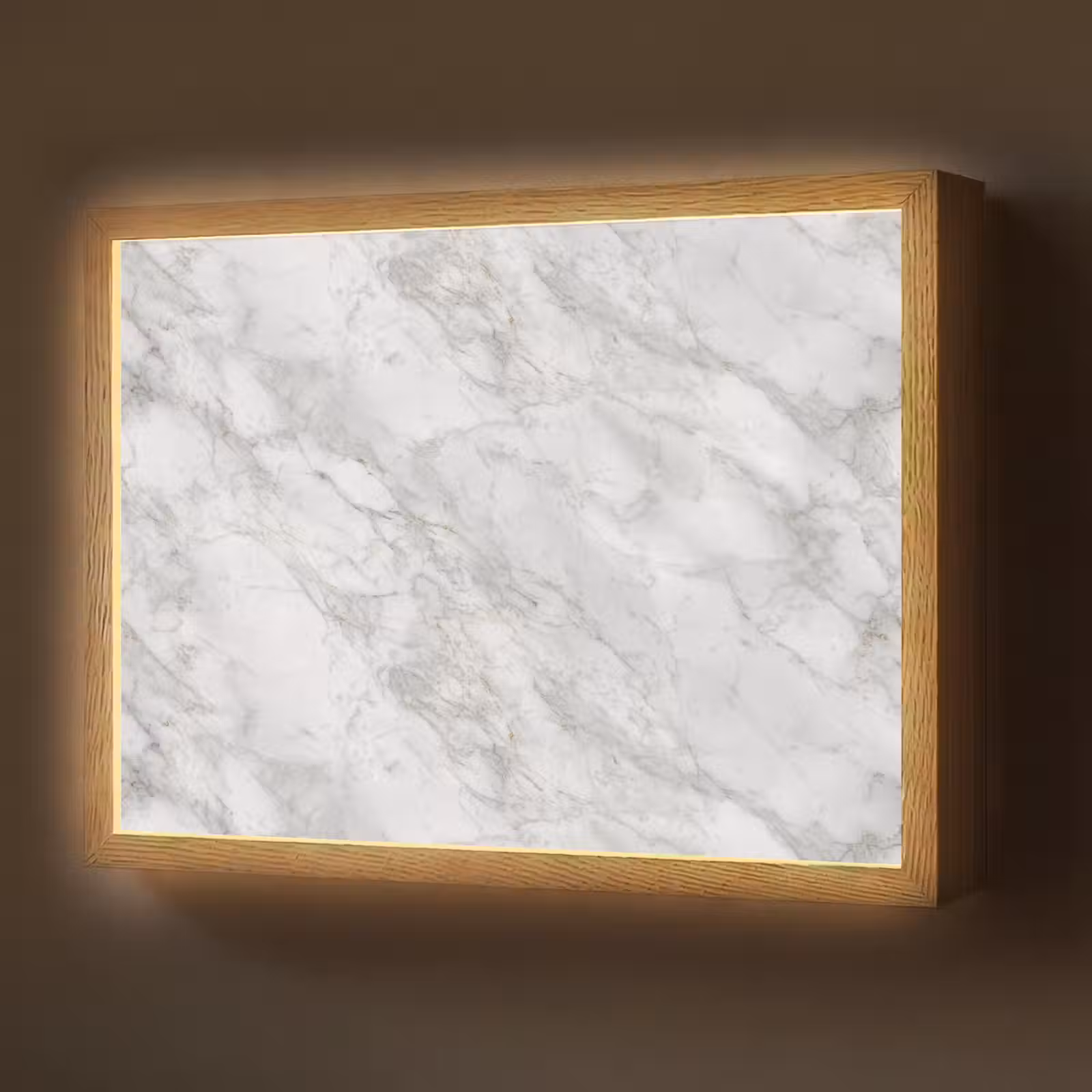 Lightbox - Wandlamp - Grijs - Wit - Marmer — 1