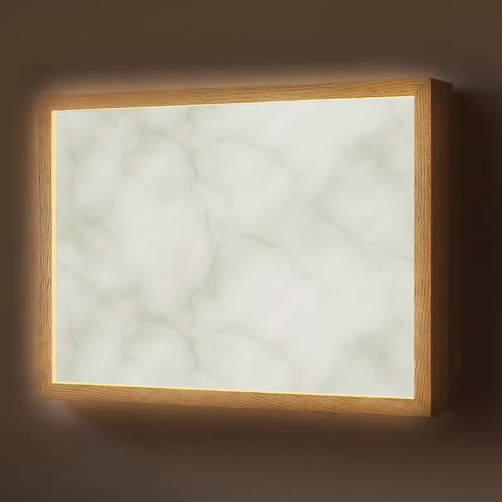 Lightbox - Wandlamp - Groen - Marmer - Aders — 1