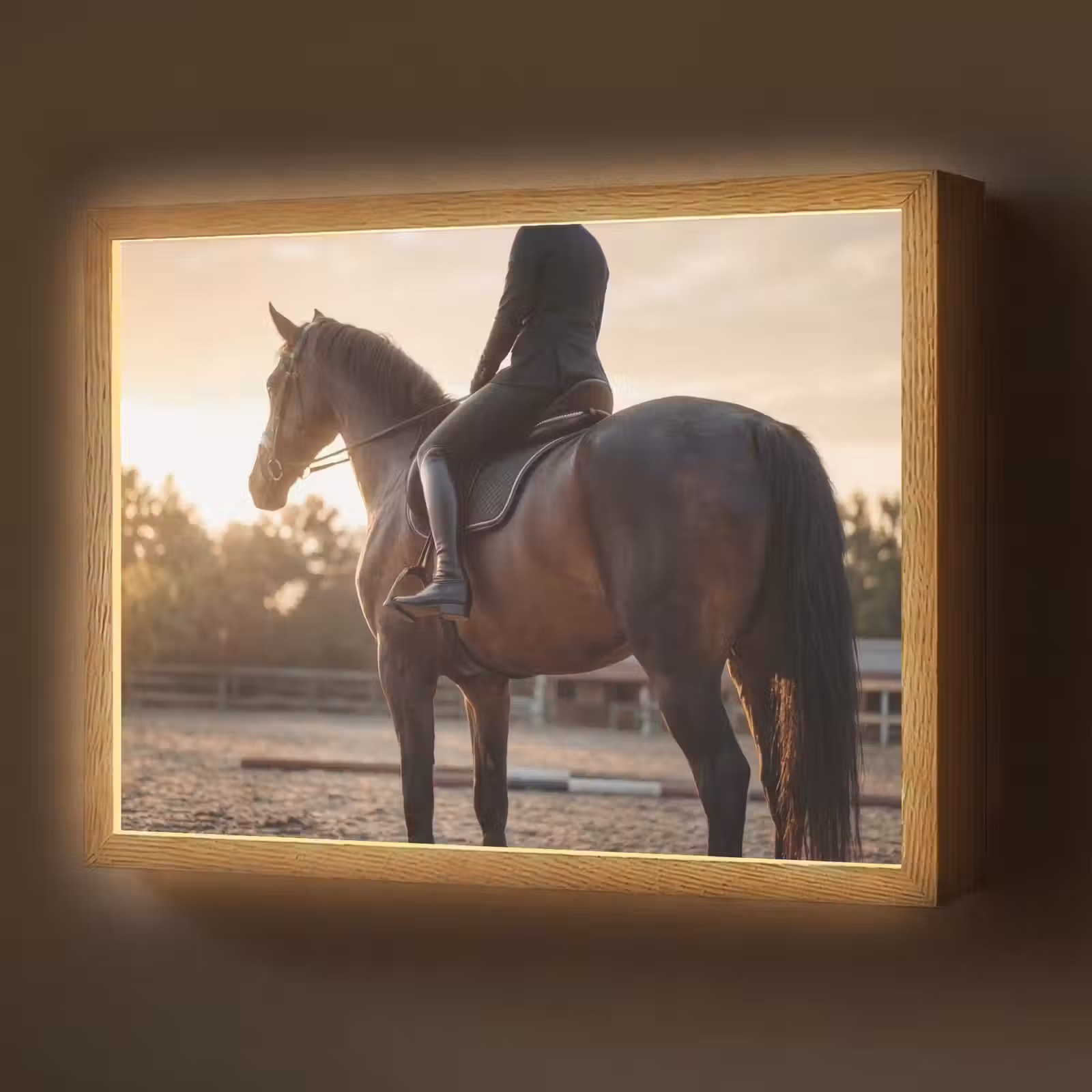 Lightbox - Wandlamp - Harmonie - Ruiter - Zon — 1