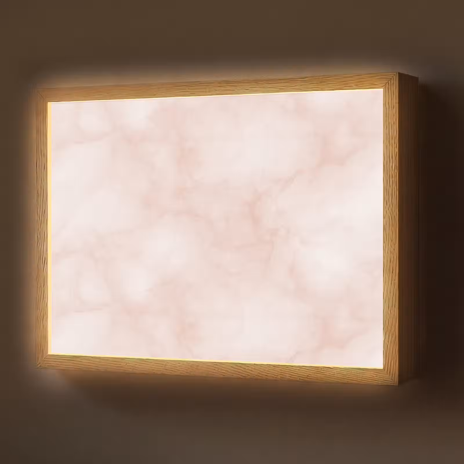 Lightbox - Wandlamp - Roze - Marmer - Crème — 1