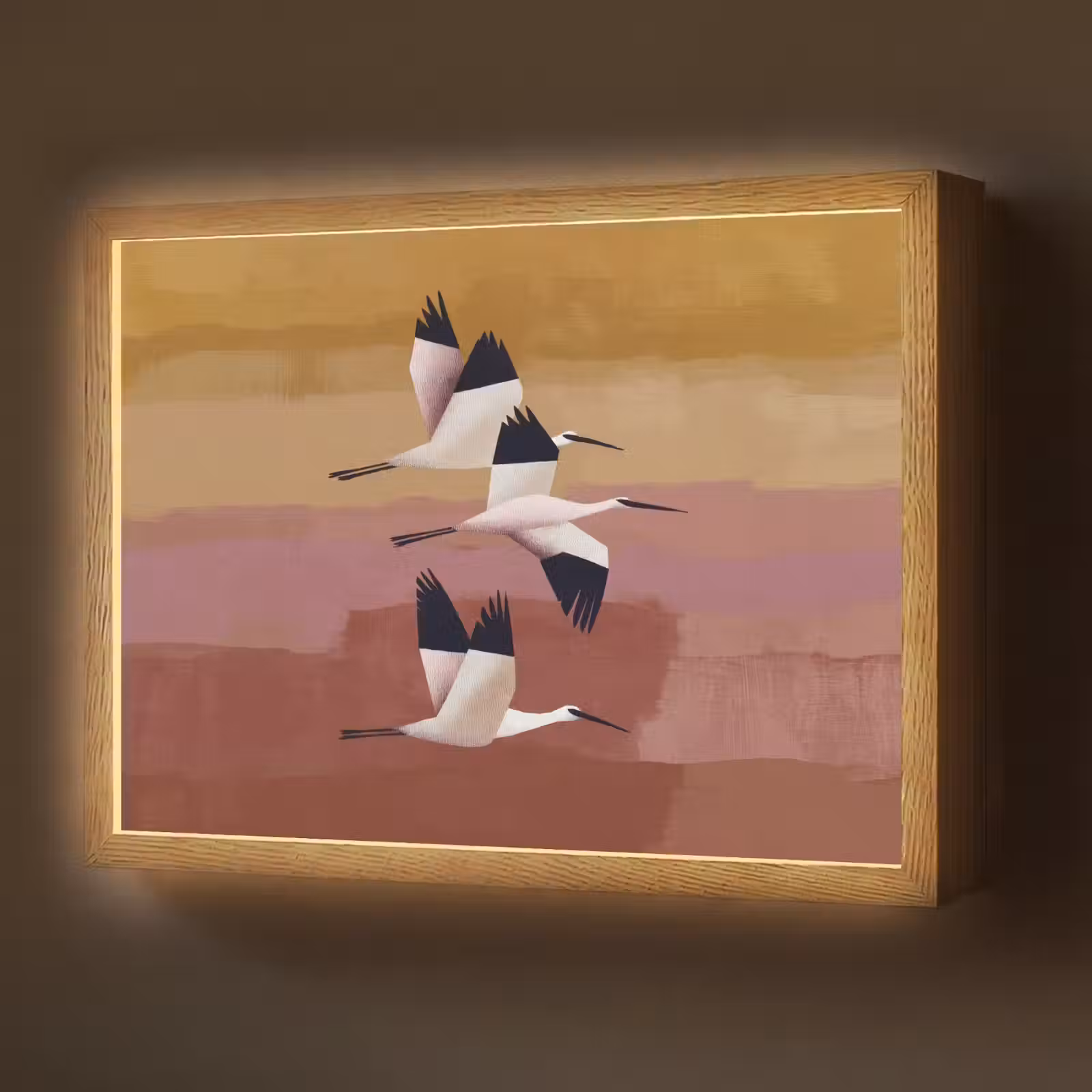 Lightbox - Wandlamp - Vogels - Snavel - Abstract — 1