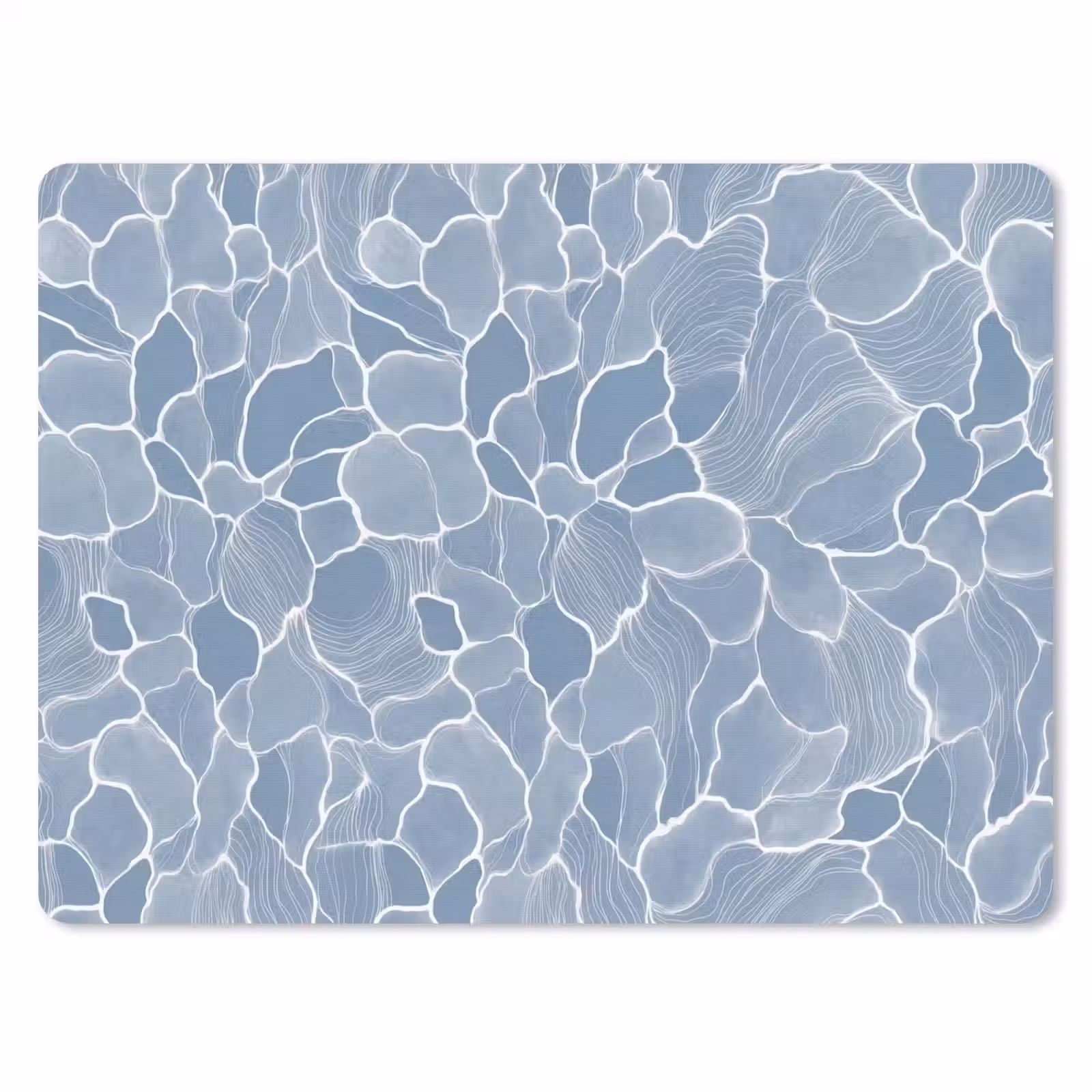 Muismat - Abstract - Blauw - Bladeren — 1