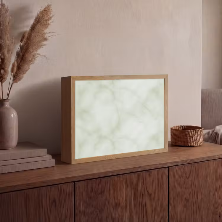 Lightbox - Wandlamp - Groen - Marmer - Aders — 4