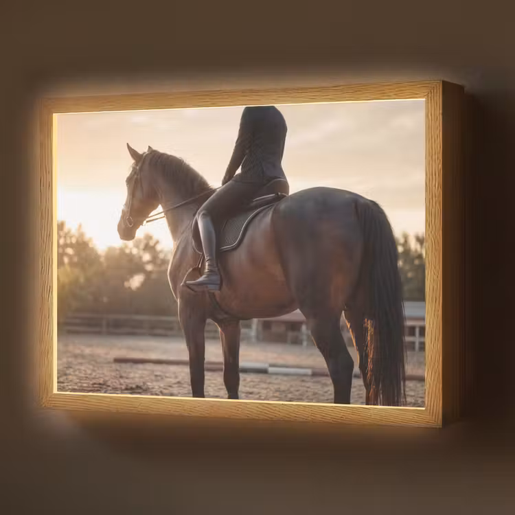 Lightbox - Wandlamp - Harmonie - Ruiter - Zon — 1