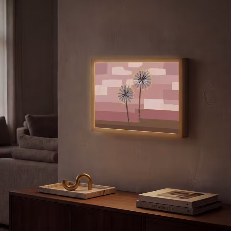 Lightbox - Wandlamp - Illustratie - Bloemen - Vlakken - Abstract — 2