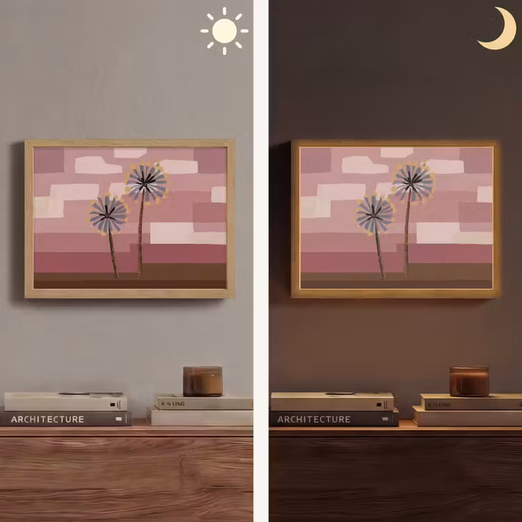 Lightbox - Wandlamp - Illustratie - Bloemen - Vlakken - Abstract — 6