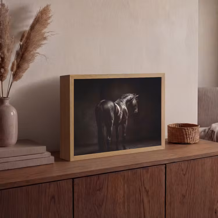 Lightbox - Wandlamp - Krachtig - Paard - Donker — 4