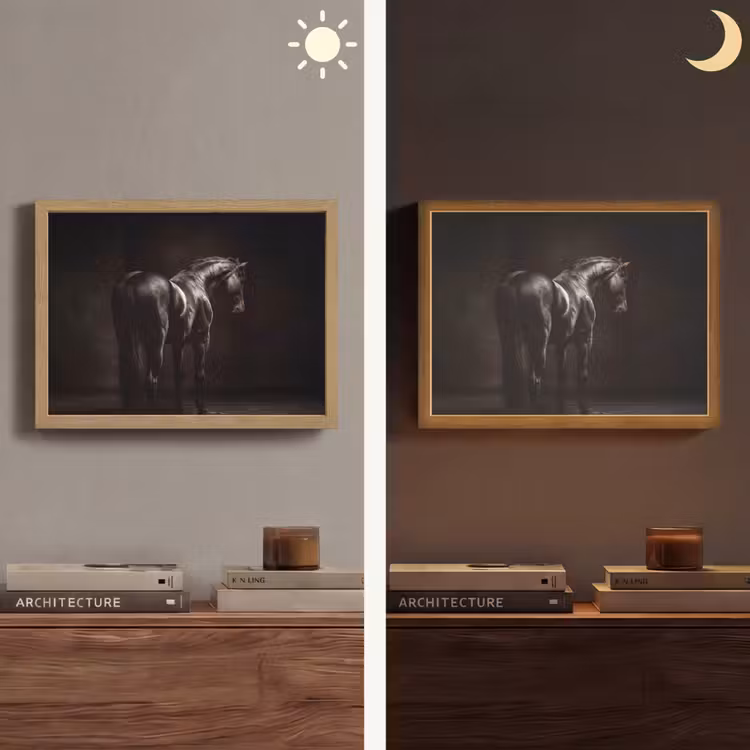 Lightbox - Wandlamp - Krachtig - Paard - Donker — 6