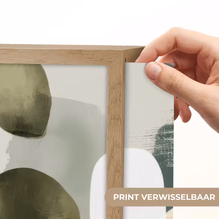 Lightbox - Wandlamp - Minimalistisch - Cirkels - Penseelstreken - Beige — 5