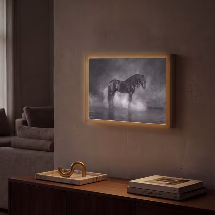 Lightbox - Wandlamp - Paard - Magisch - Zwart — 2