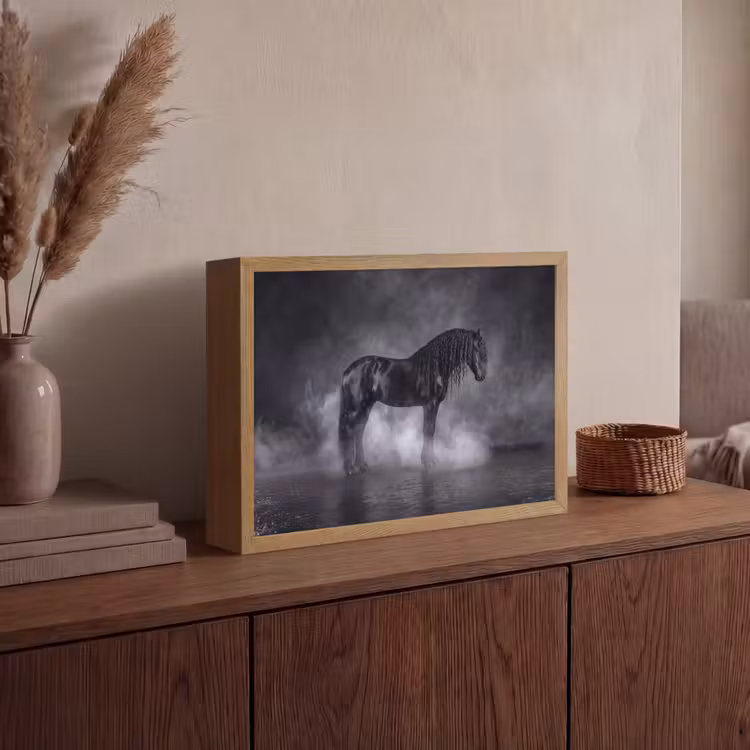 Lightbox - Wandlamp - Paard - Magisch - Zwart — 4