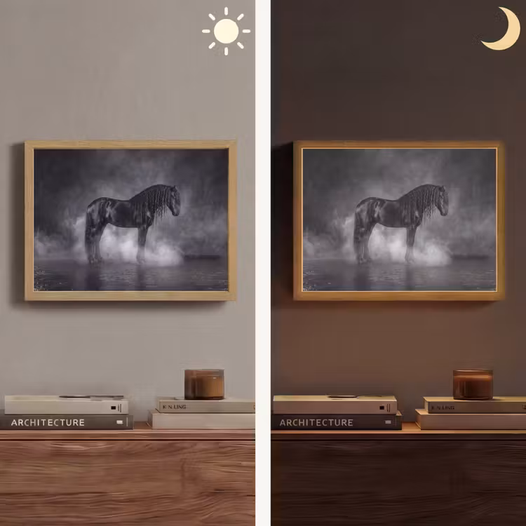 Lightbox - Wandlamp - Paard - Magisch - Zwart — 6