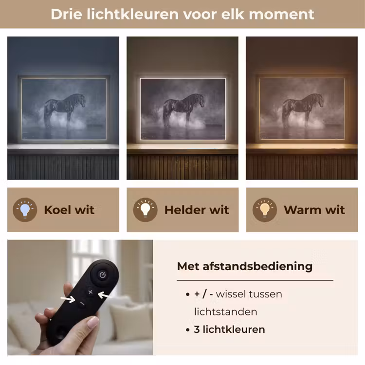 Lightbox - Wandlamp - Paard - Magisch - Zwart — 8
