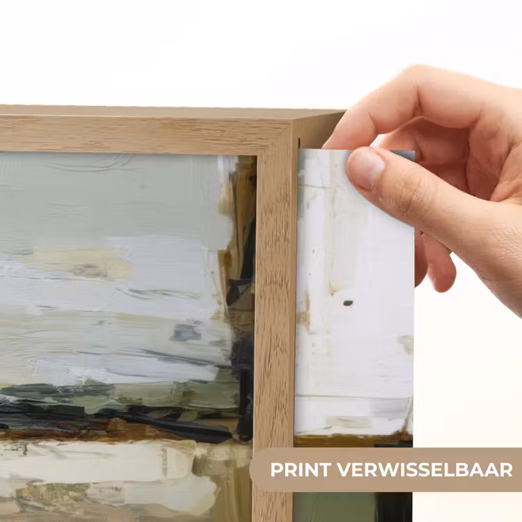 Lightbox - Wandlamp - Penseelstreken - Groen - Abstract - Japandi — 5