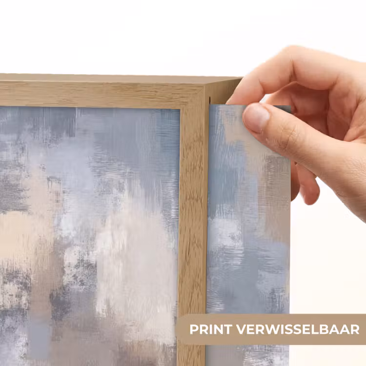 Lightbox - Wandlamp - Penseelstreken - Schilderij - Beige — 5