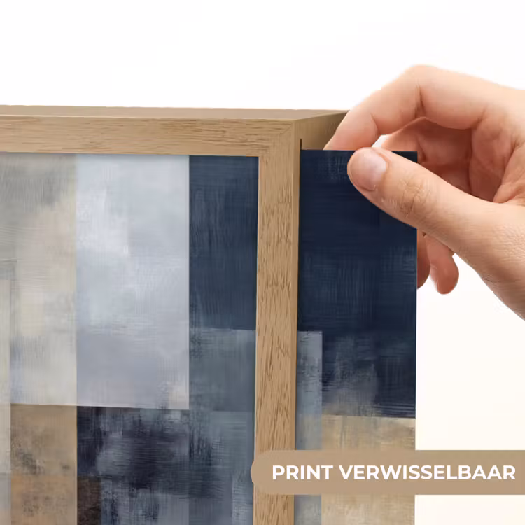 Lightbox - Wandlamp - Rechthoeken - Abstract - Blauw — 5