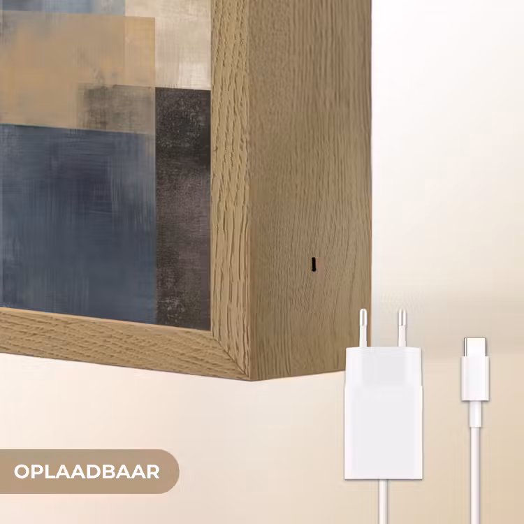 Lightbox - Wandlamp - Rechthoeken - Abstract - Blauw — 7