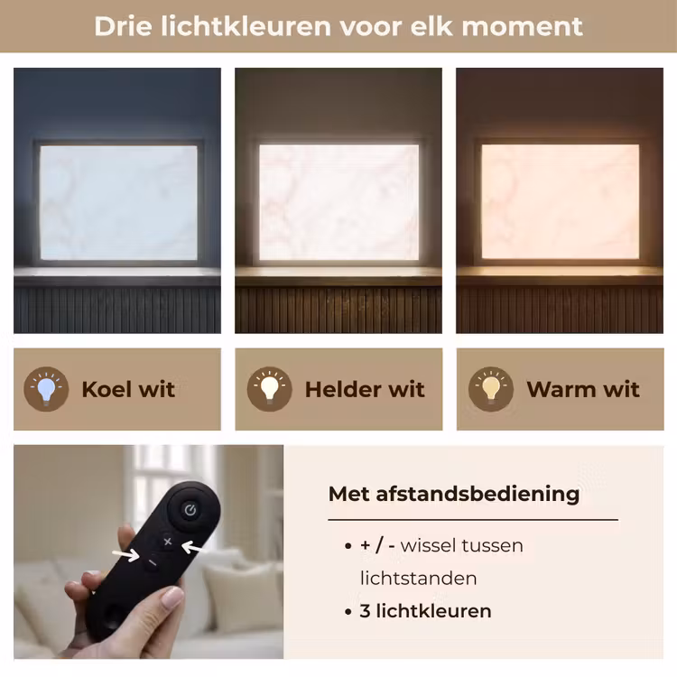 Lightbox - Wandlamp - Zalmroze - Marmer - Aders — 8
