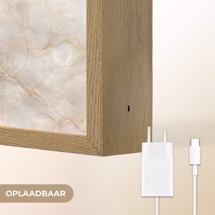 Lightbox - Wandlamp - Zandkleurig - Marmer - Natuursteen — 7