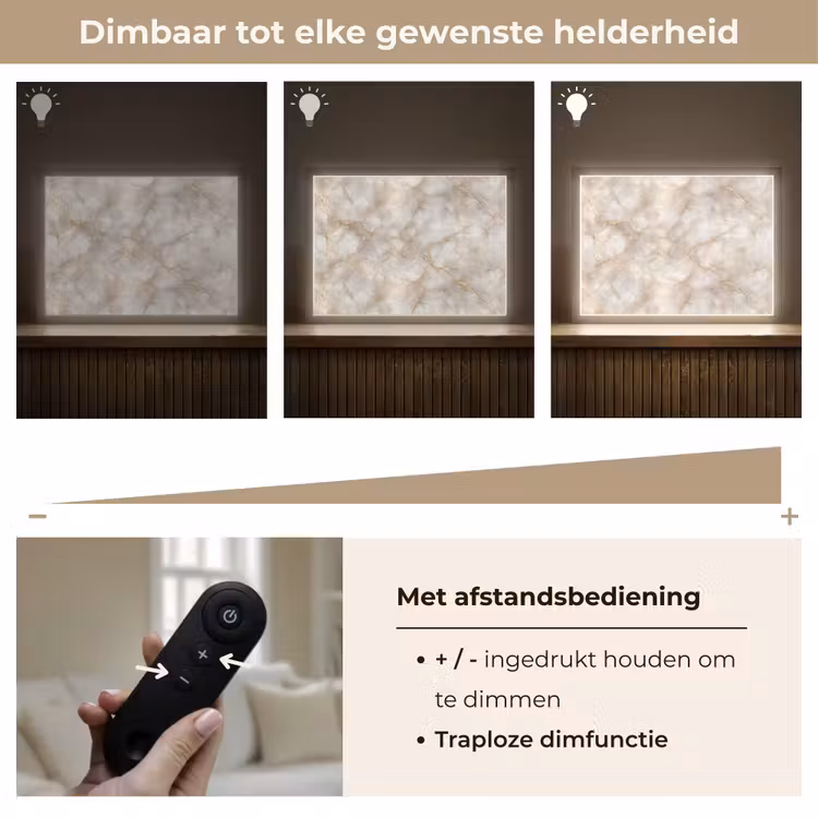 Lightbox - Wandlamp - Zandkleurig - Marmer - Natuursteen — 9