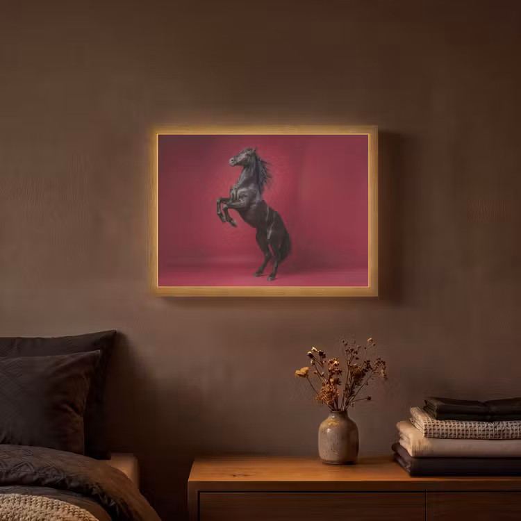 Lightbox - Wandlamp - Hengst - Steigert - Rood — 3